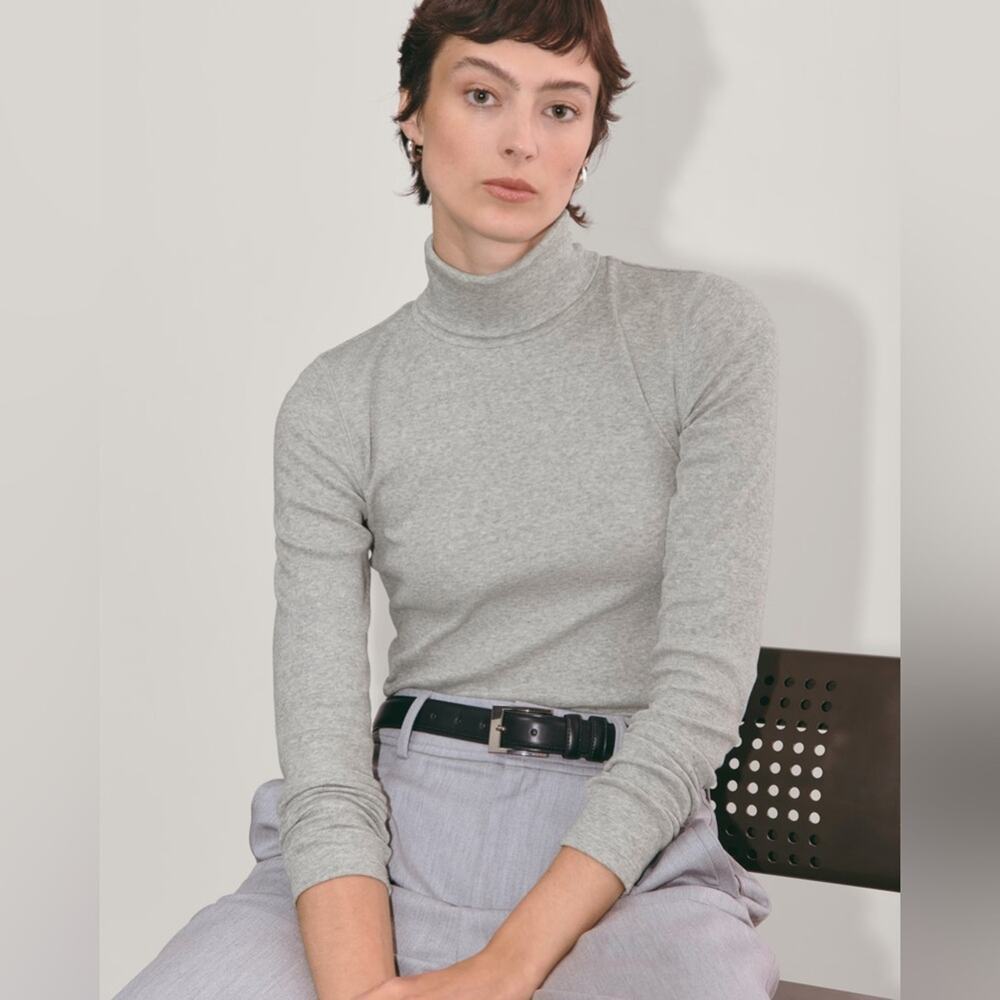 Everlane Gray Long Sleeve Tee